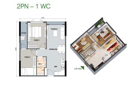 Căn hộ Picity High Park, Quận 12 Căn hộ tầng 18 Picity High Park diện tích 57.64m2, tiện ích đa dạng.
