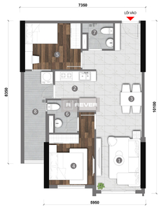  Căn hộ Opal Skyline không có nội thất diện tích 67m²