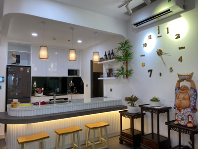 phòng khách căn hộ Phú Mỹ Hưng Midtown Căn hộ cao cấp Phú Mỹ Hưng Midtown tầng 5 diện tích 110m2.