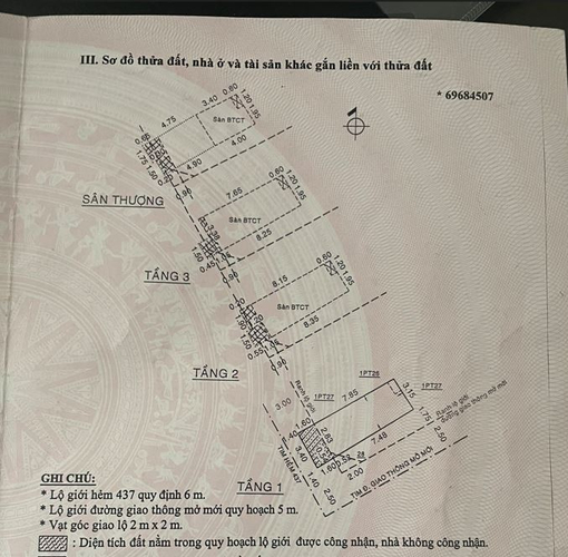 Nhà phố Quận Bình Tân Nhà phố thiết kế 1 trệt, 3 lầu diện tích 31.18m2, cửa hướng Tây Nam.