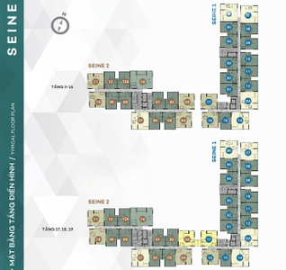  Căn hộ Westgate không có nội thất diện tích 59m²