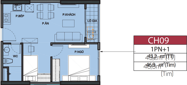 Căn hộ Vinhomes Grand Park, Quận 9 Căn hộ Vinhomes Grand Park hướng ban công