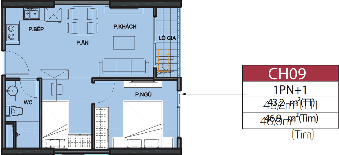 Căn hộ Vinhomes Grand Park, Quận 9 Căn hộ Vinhomes Grand Park hướng ban công