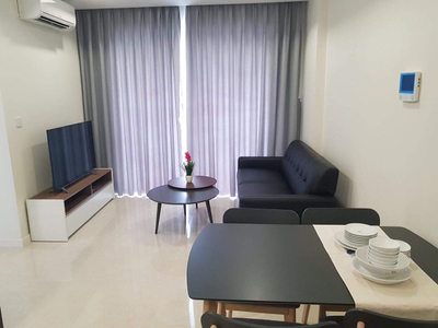 Căn hộ Masteri Millennium, Quận 4 Căn hộ Masteri Millennium tầng 24 diện tích 65m2, đầy đủ nội thất.