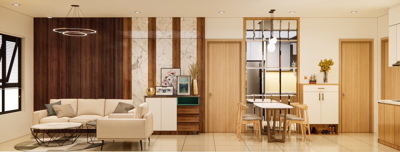  Căn hộ Vinhomes Grand Park hướng ban công tây bắc không có nội thất diện tích 66.5m²