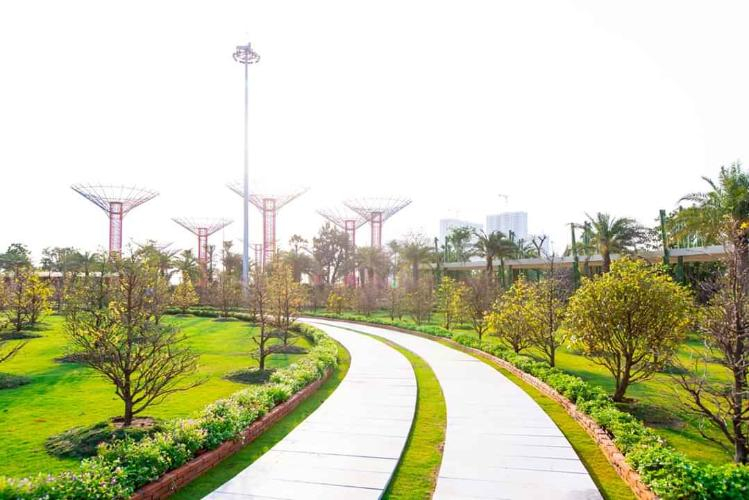  Căn hộ Vinhomes Grand Park hướng ban công tây bắc không có nội thất diện tích 61.4m²