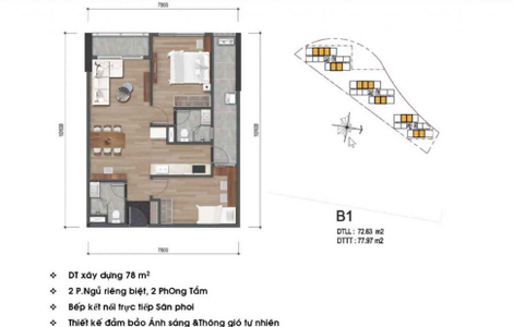 Căn hộ Mizuki Park, Huyện Bình Chánh Căn hộ Mizuki Park tầng 4 cửa hướng Tây, bàn giao không nội thất.