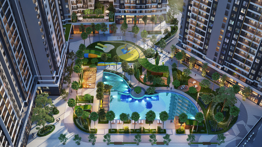 Safari Khang Điền Căn hộ tầng thấp - Safira Khang Điền thiết kế hiện đại.