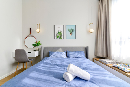 Căn hộ Masteri An Phú, Quận 2 Căn hộ Masteri An Phú tầng cao view đón gió mát, đầy đủ nội thất.