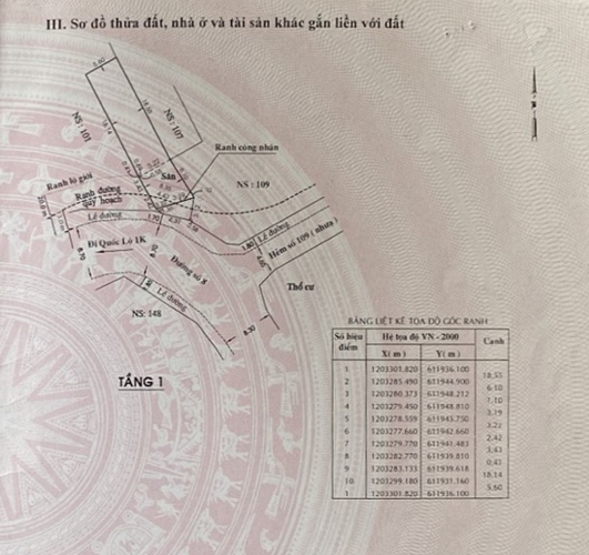 Đất nền Quận Thủ Đức Đất mặt tiền đường Số 8, hiện có nhà cấp 4 đang cho vật liệu xây dựng thuê.