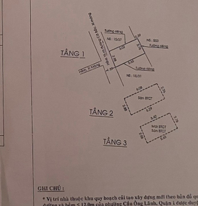 Nhà phố Quận 1 Nhà hẻm đường Cô Bắc diện tích 15.6m2, cửa hướng Tây Nam.