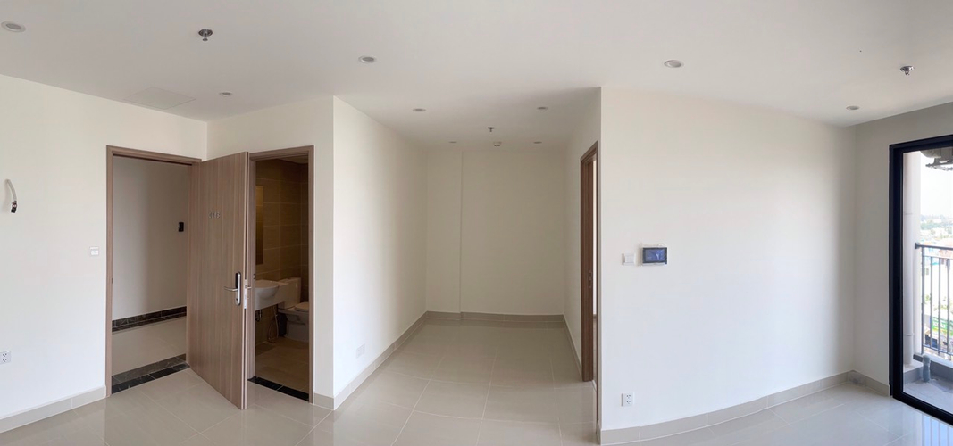  Căn hộ Vinhomes Grand Park hướng ban công tây nam không có nội thất diện tích 46.5m²