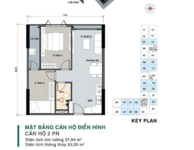 Căn hộ Picity High Park, Quận 12 Căn hộ Picity High Park thiết kế 2 phòng ngủ, không có nội thất.