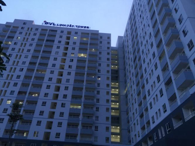 Căn hộ Linh Tây Tower, Quận Thủ Đức Căn hộ Linh Tây Tower tầng 10 có 2 phòng ngủ, bàn giao nội thất cơ bản.