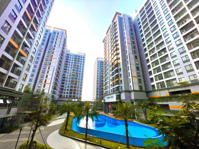 Căn hộ Lovera Vista, Huyện Bình Chánh Căn hộ Lovera Vista tầng 4 ban công hướng Đông Nam thoáng mát.