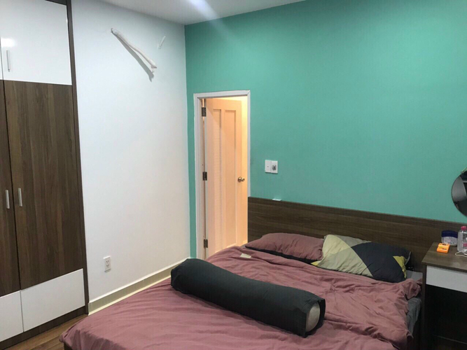 phòng ngủ căn hộ Topaz City Căn hộ Topaz City tầng 25, thiết kế 2 phòng ngủ rộng thoáng.