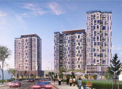  Căn hộ Urban Green hướng ban công đông nam không có nội thất diện tích 82.3m².