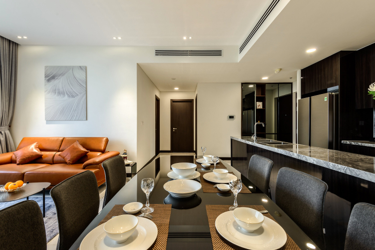  Căn hộ có 2 phòng ngủ Empire City, bàn giao nội thất cơ bản.