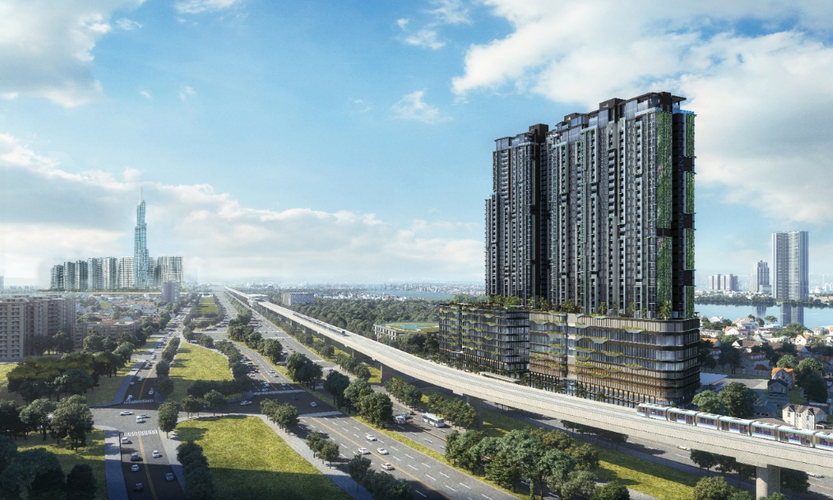 Căn hộ Masteri Lumiere Riverside, Quận 2 Căn hộ cao cấp Masteri Lumiere Riverside tầng 30, không nội thất.