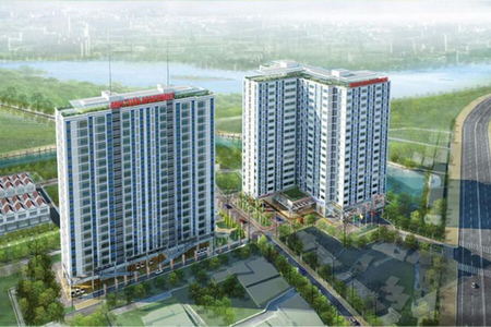 Căn hộ Anh Tuấn Apartment, Huyện Nhà Bè Căn hộ Anh Tuấn Apartment tầng 8 diện tích 67m2, đầy đủ nội thất.