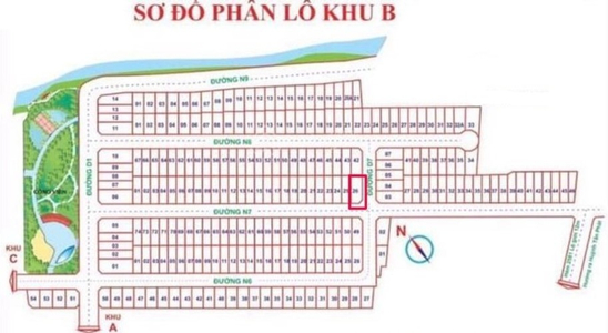 Đất nền Huyện Nhà Bè Đất nền diện tích 110m2 vuông vắn, có sổ hồng riêng bàn giao ngay.