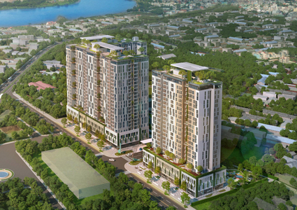  Căn hộ Urban Green hướng ban công tây bắc không có nội thất diện tích 83.7m²