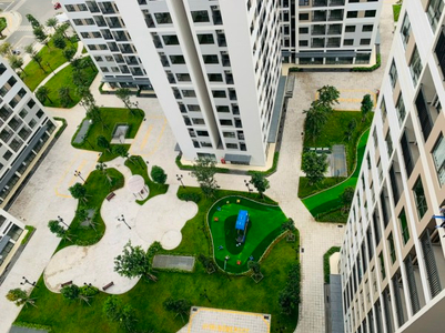  Căn hộ Vinhomes Grand Park hướng ban công tây bắc không có nội thất diện tích 59m²