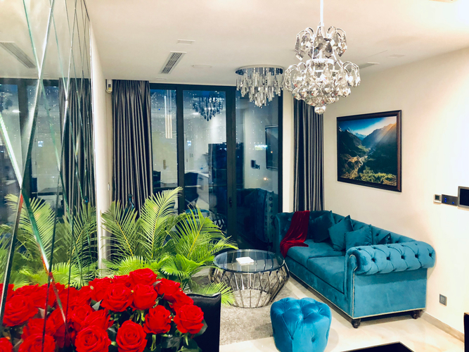  Căn hộ Vinhomes Golden River hướng ban công đông bắc đầy đủ nội thất diện tích 46.8m²