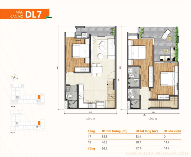  DUPLEX RICCA CÓ SÂN VƯỜN