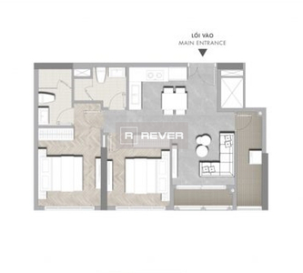  Căn hộ Masteri Centre Point nội thất cơ bản diện tích 70m².