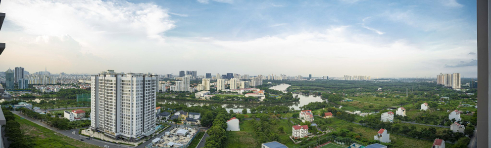 View Căn hộ Saigon South Residence view thông thoáng, đón gió mát mẻ.