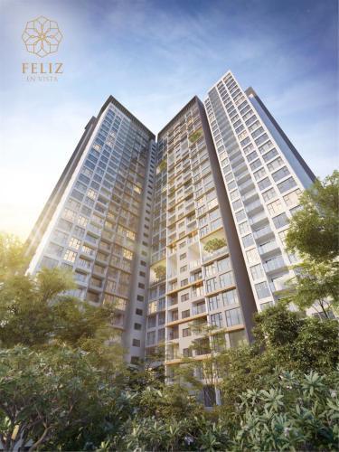 Căn hộ chung cư Feliz En Vista, Quận 2 Căn hộ Feliz En Vista tầng cao, đầy đủ nội thất view Landmark 81.
