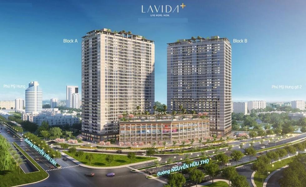 Căn hộ Lavida Plus không có nội thất diện tích 74m²