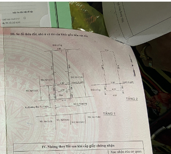 Bản vẽ nhà phố Quận Bình Tân Nhà phố cửa hướng Đông Nam thoáng mát, diện tích 56m2 không nội thất.