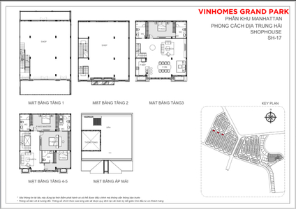 Bản vẽ Shophosue Vinhomes Grand Park, Quận 9 Shophouse The Manhattan- Vinhomes Grand Park, bàn giao thô không nội thất.