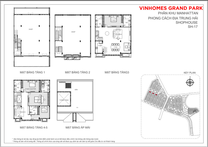 Bản vẽ Shophosue Vinhomes Grand Park, Quận 9 Shophouse The Manhattan- Vinhomes Grand Park, bàn giao thô không nội thất.