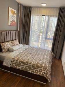 Phòng ngủ One Verandah Quận 2 Căn hộ One Verandah view thành phố, nội thất tiện nghi.