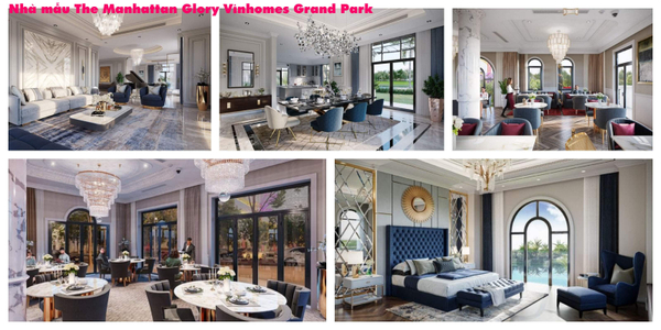 Biệt thự Vinhomes Grand Park, Quận 9 Biệt thự The Manhattan Glory- Vinhomes Grand Park kết cấu 3 tầng và 1 tum.