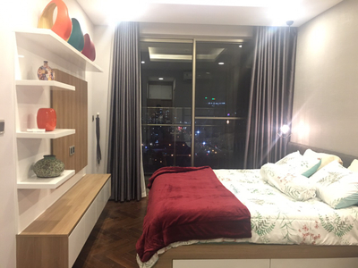 Phòng ngủ căn hộ Phú Mỹ Hưng Midtown, Quận 7 Căn hộ Phú Mỹ Hưng Midtown thiết kế 2 phòng ngủ, đầy đủ nội thất.