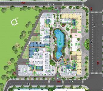 Layout tầng căn hộ Lovera Vista, Huyện Bình Chánh Căn hộ Lovera Vista thiết kế sang trọng, tiện ích xung quanh đầy đủ.