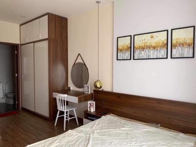 Phòng ngủ căn hộ Sunrise Riverside Cho thuê căn hộ Sunrise Riverside tầng cao, diện tích 69.16m2, view nhìn thông thoáng, mát mẻ