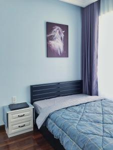 Phòng ngủ căn hộ Sunrise Riverside, Huyện Nhà Bè Căn hộ Sunrise Riverside ban công hướng Tây, thiết kế hiện đại.