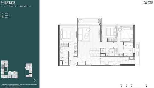 Layout căn hộ Empire City, Quận 2 Căn hộ Dual Key Empire City Thủ Thiêm tầng 6, nội thất cơ bản.