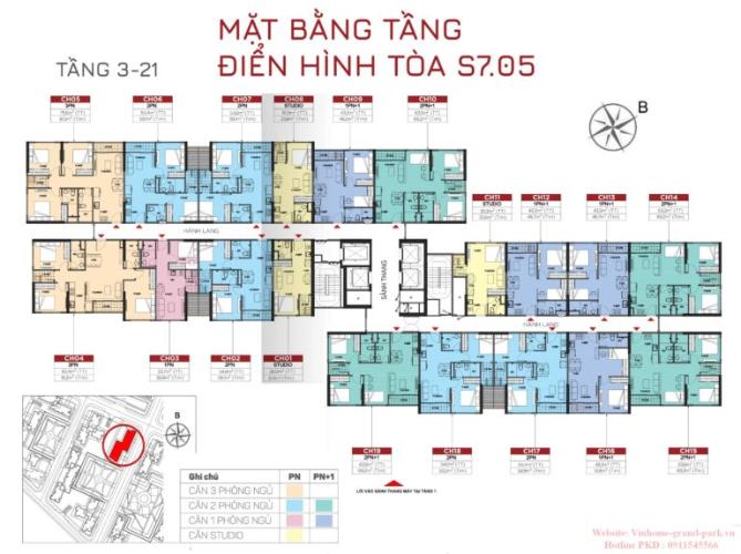 layout tháp S7.05 dư án vin quận 9 Căn hộ Vinhomes Grand Park tầng thấp, view đón gió.