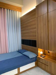 Phòng ngủ căn hộ The Sun Avenue Office-tel tầng thấp The Sun Avenue có thiết kế hiện đại, nội thất đầy đủ