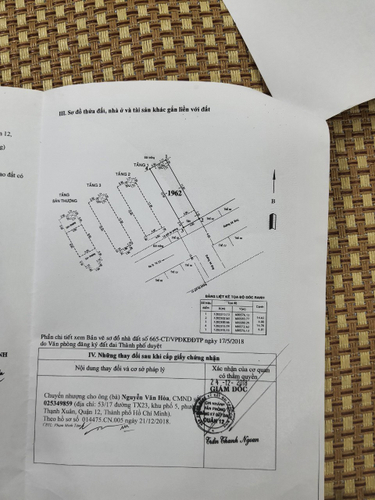 Bản vẽ nhà phố Quận 12 Nhà phố thiết kế 1 trệt, 3 lầu đúc kiên cố, diện tích 68m2 nội thất cơ bản.