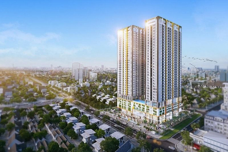 Căn hộ Opal Boulevard, Dĩ An Căn hộ Opal Boulevard tầng 16 thiết kế hiện đại, nội thất cơ bản.