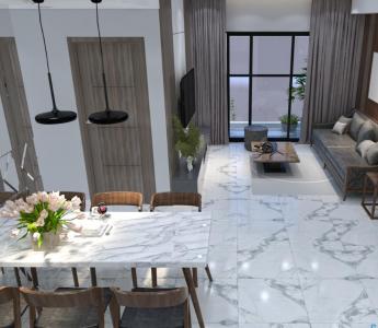 phòng ăn căn hộ midtown Căn hộ Phú Mỹ Hưng Midtown tầng trung, nội thất sang trọng.