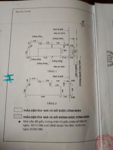 Bản vẽ nhà Nguyễn Trọng Tuyển, Tân Bình  Nhà phố diện tích 99.7 m2 nở hậu, hướng Đông Bắc.