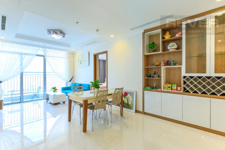 Phòng Khách Căn hộ Vinhomes Central Park tầng cao L2, 3 phòng ngủ, nội thất đầy đủ